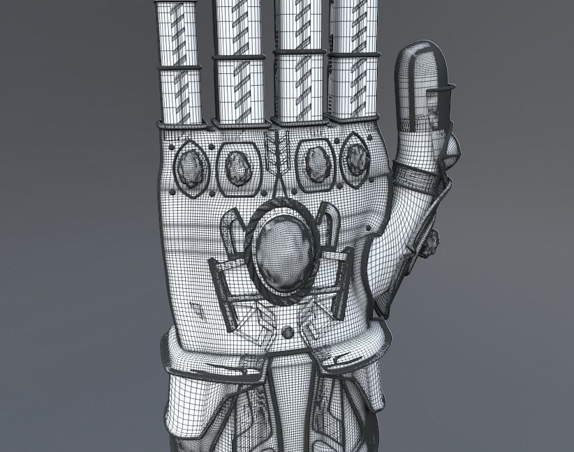 Thanos Infinity Gauntlet 3D model_8
