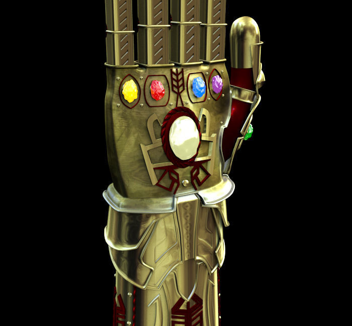 Thanos Infinity Gauntlet 3D model_5