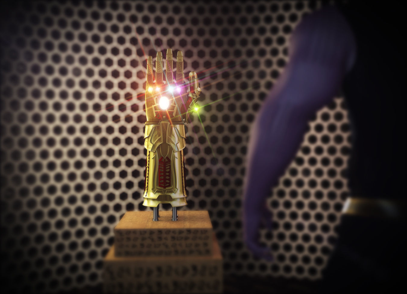 Thanos Infinity Gauntlet 3D model_1