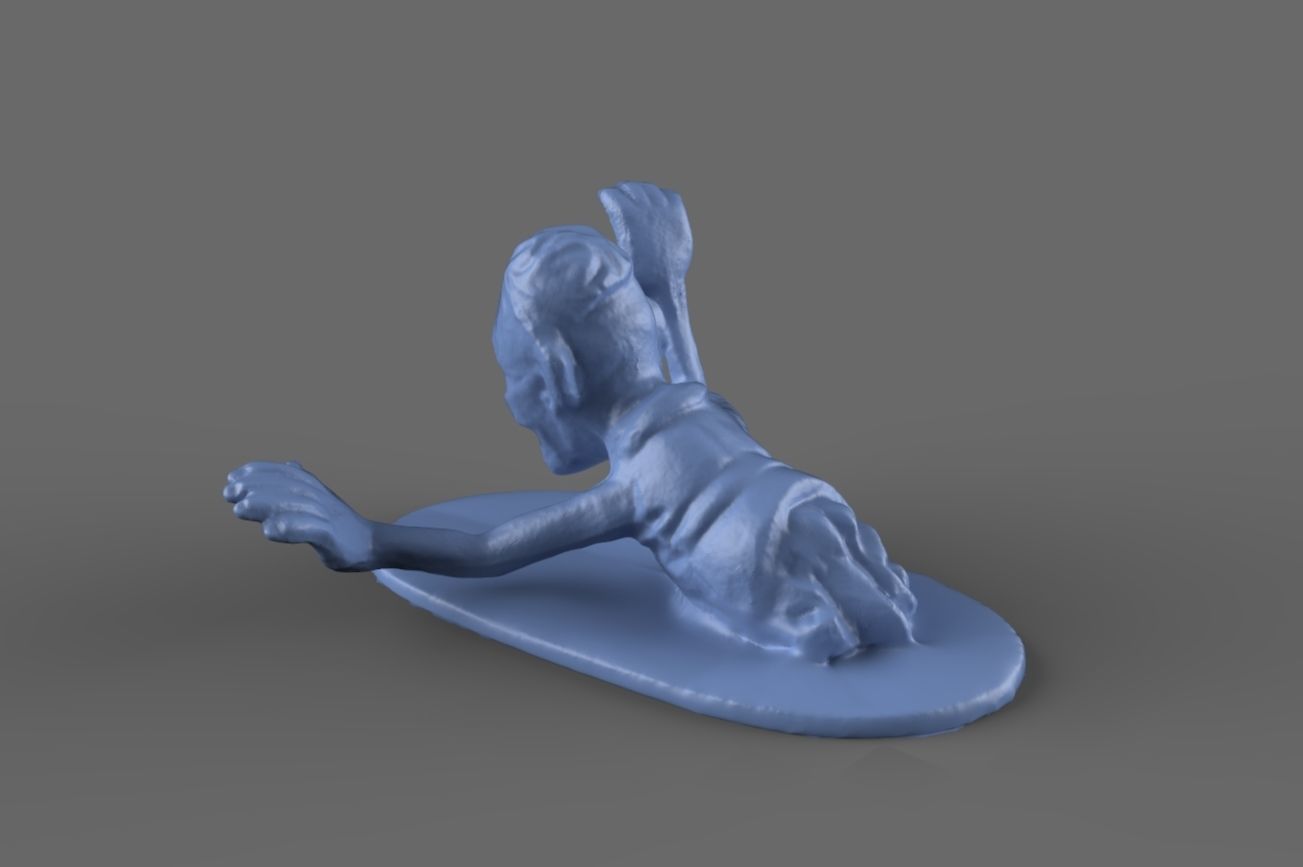 Zombie Torso Miniature  3D model_3