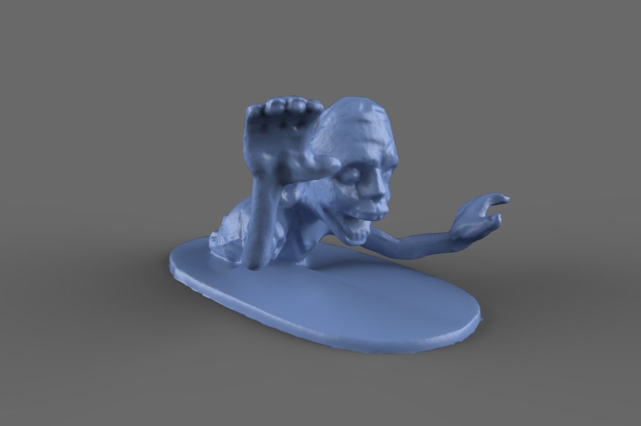 Zombie Torso Miniature  3D model_7
