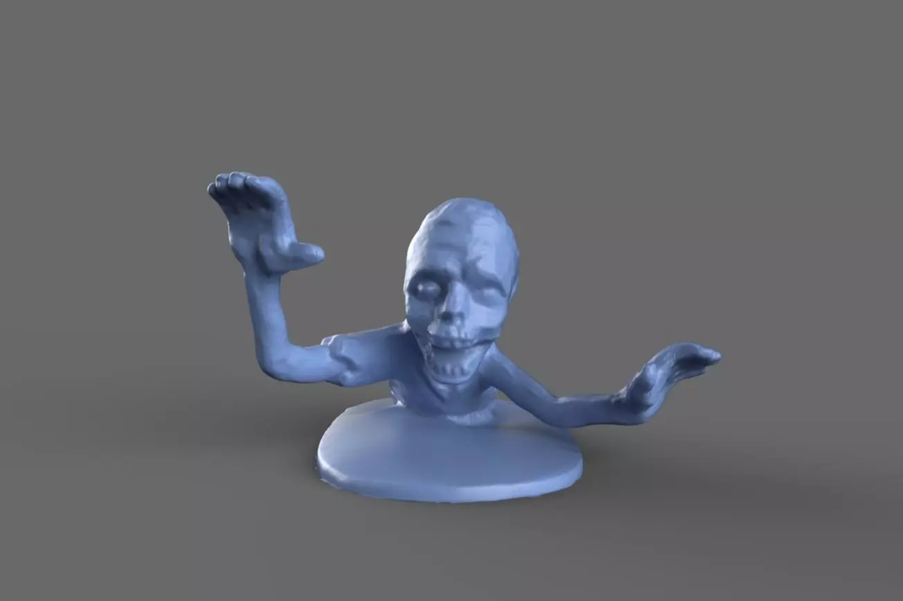 Zombie Torso Miniature  3D model_0