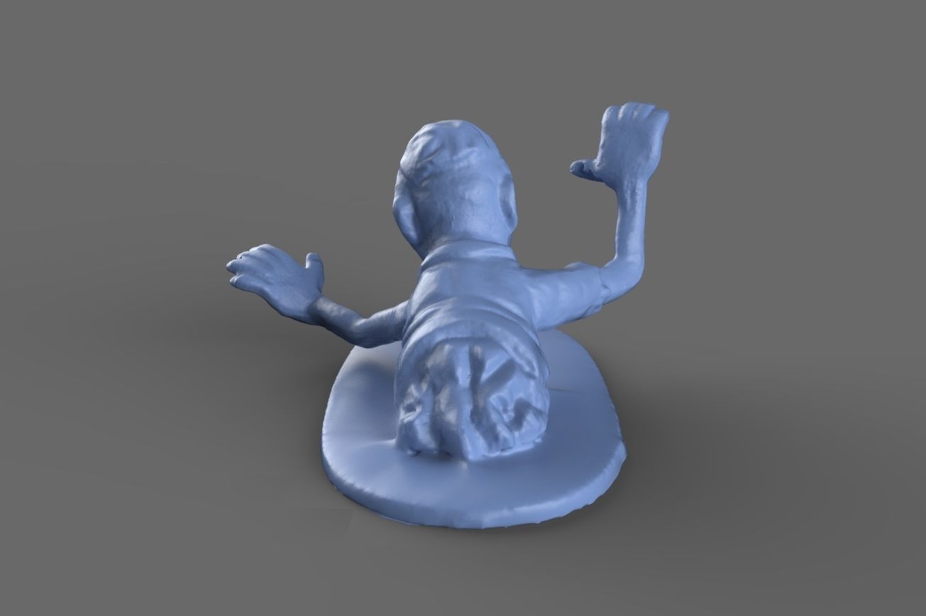 Zombie Torso Miniature  3D model_4