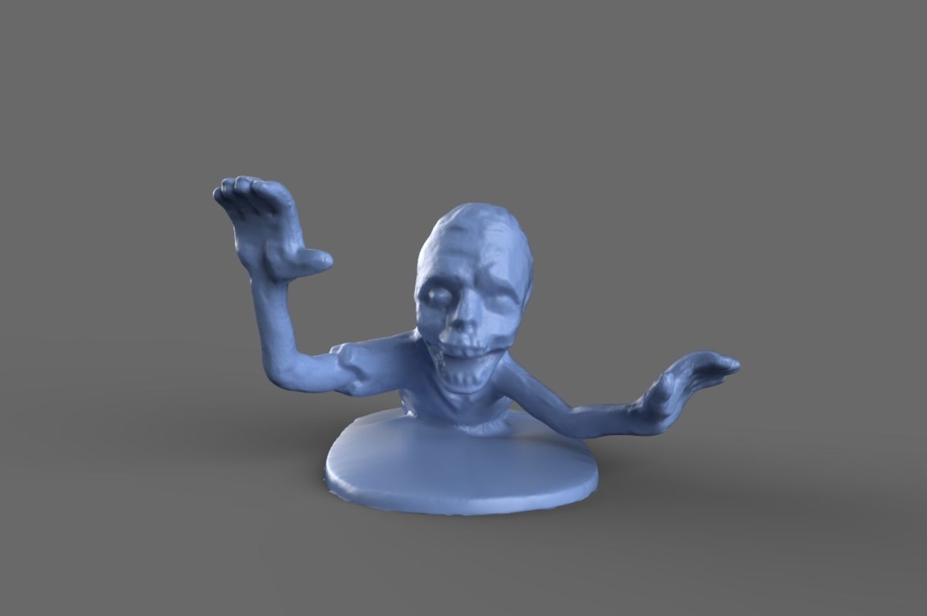 Zombie Torso Miniature  3D model_8