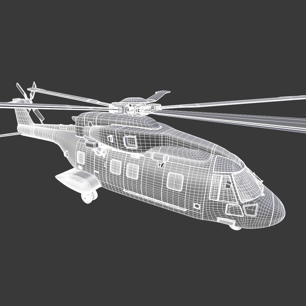 Agustawestland aw101 3D model_13