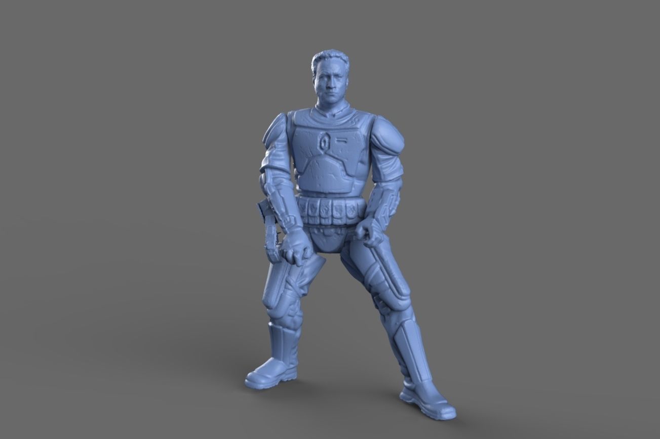 Jango Fett Action Figure 3D model_9