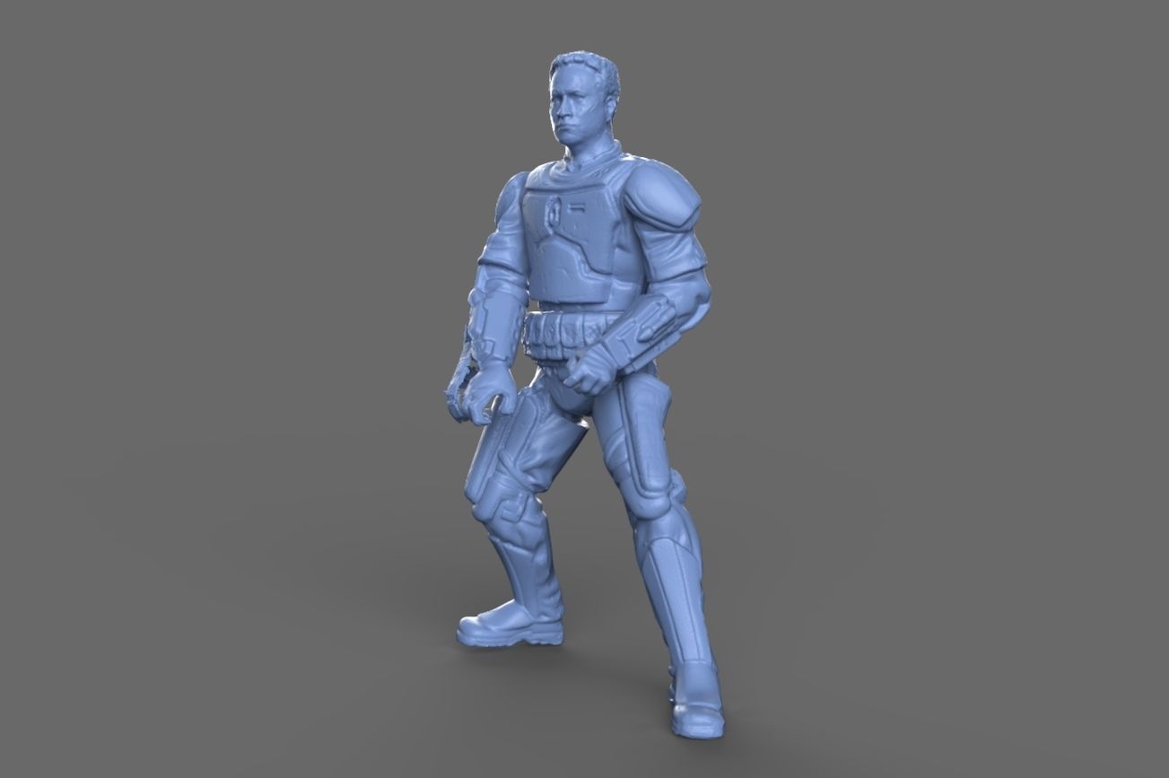 Jango Fett Action Figure 3D model_10