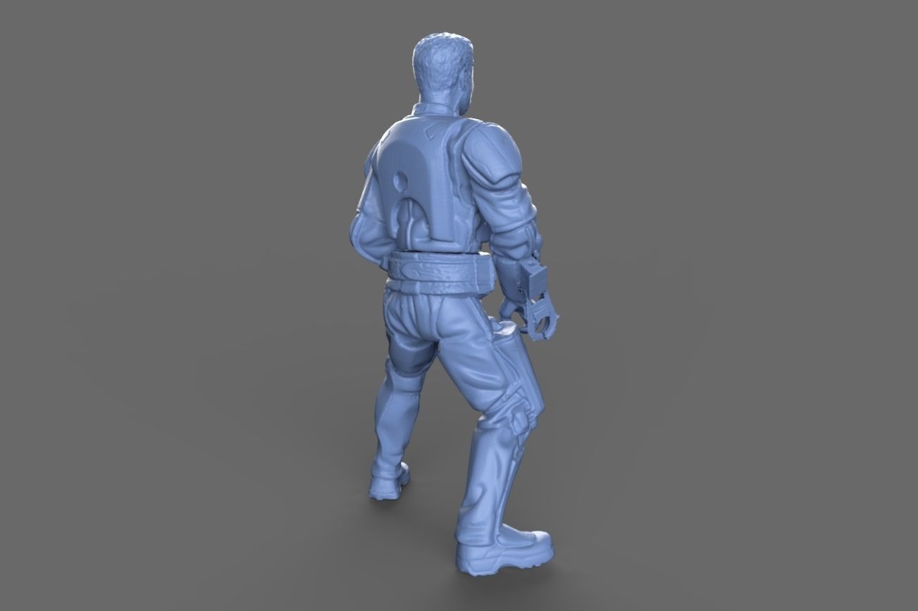 Jango Fett Action Figure 3D model_14