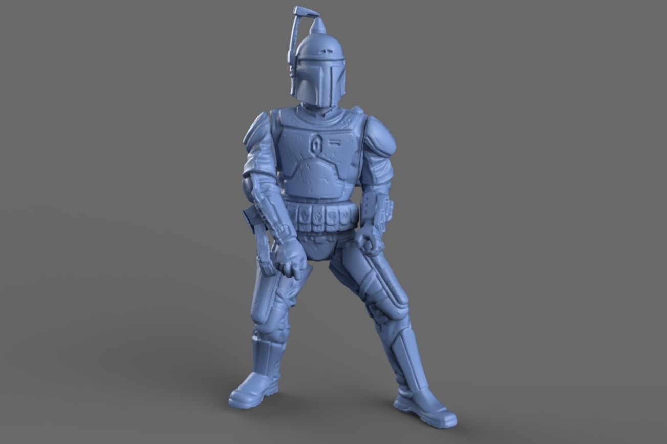 Jango Fett Action Figure 3D model_8