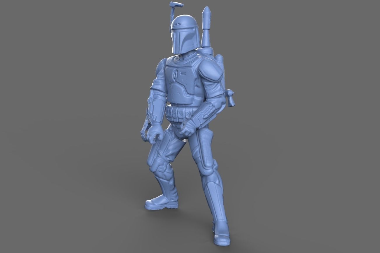 Jango Fett Action Figure 3D model_1