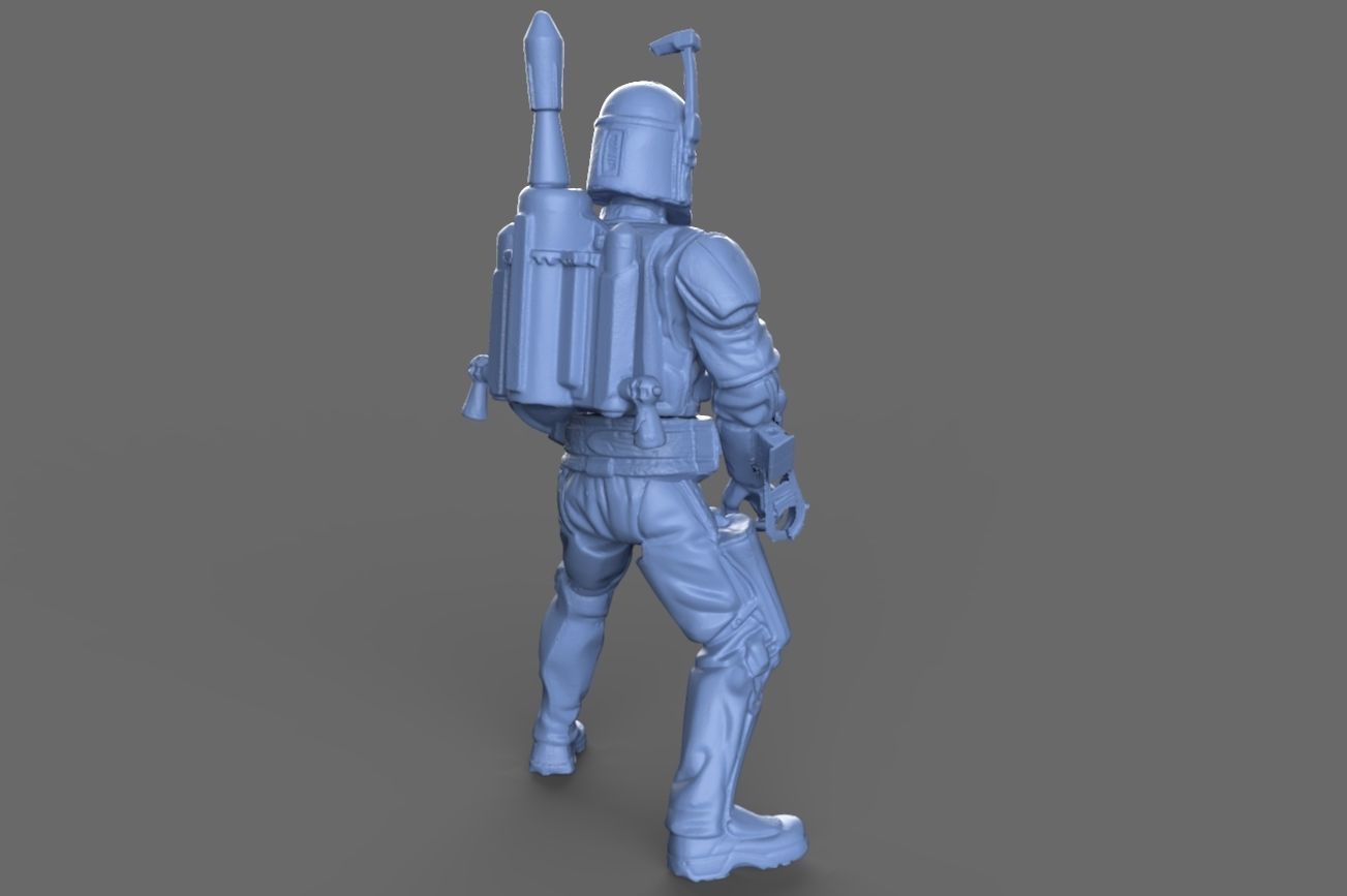 Jango Fett Action Figure 3D model_5