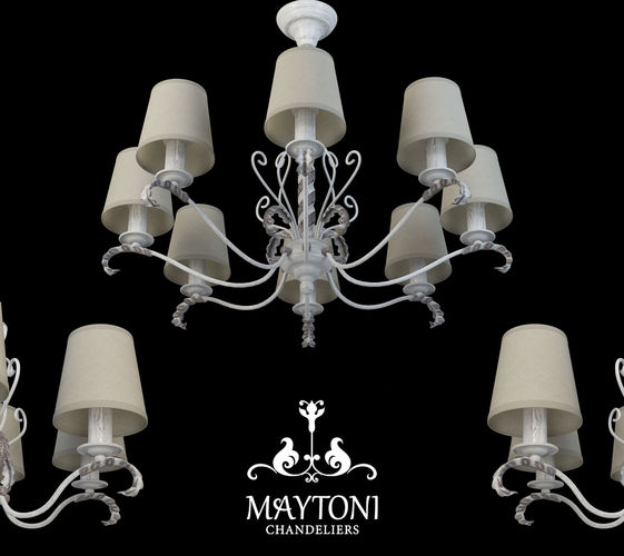 ARM026-08-W Chandelier 3D model