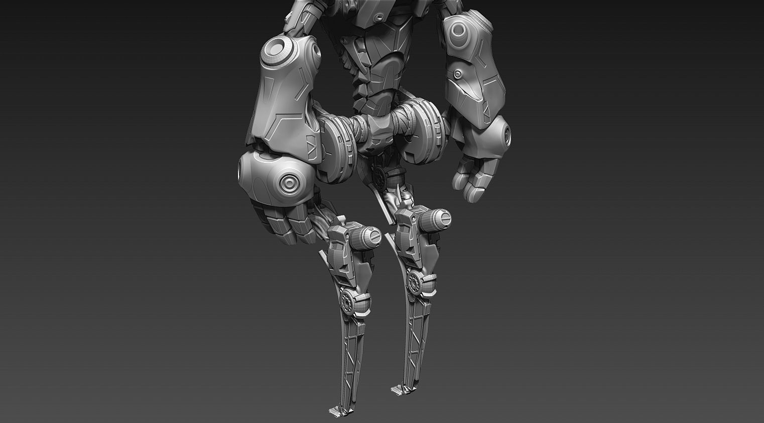 Sci-fi character Mantis 3D model_15