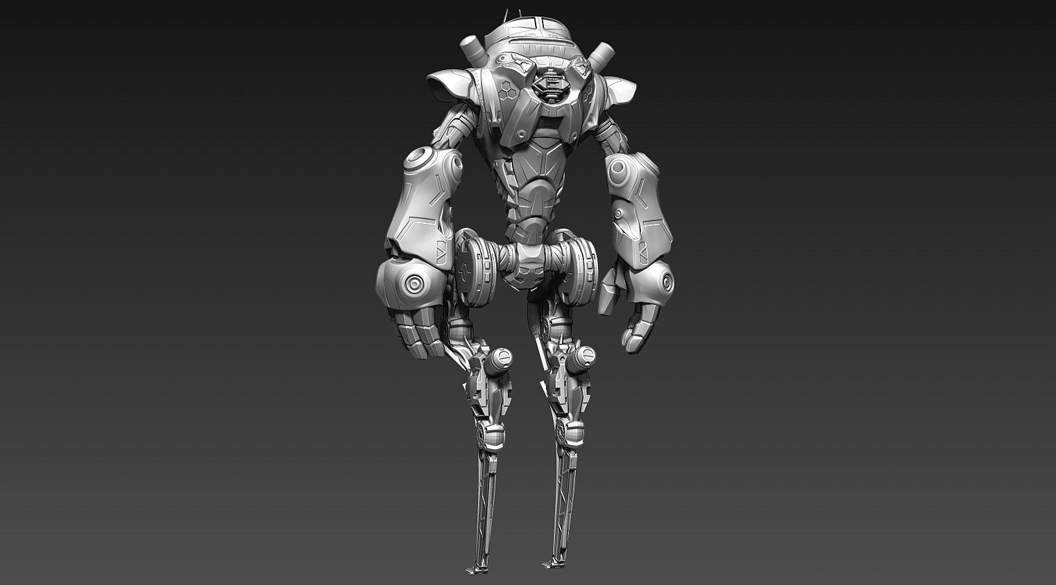 Sci-fi character Mantis 3D model_8