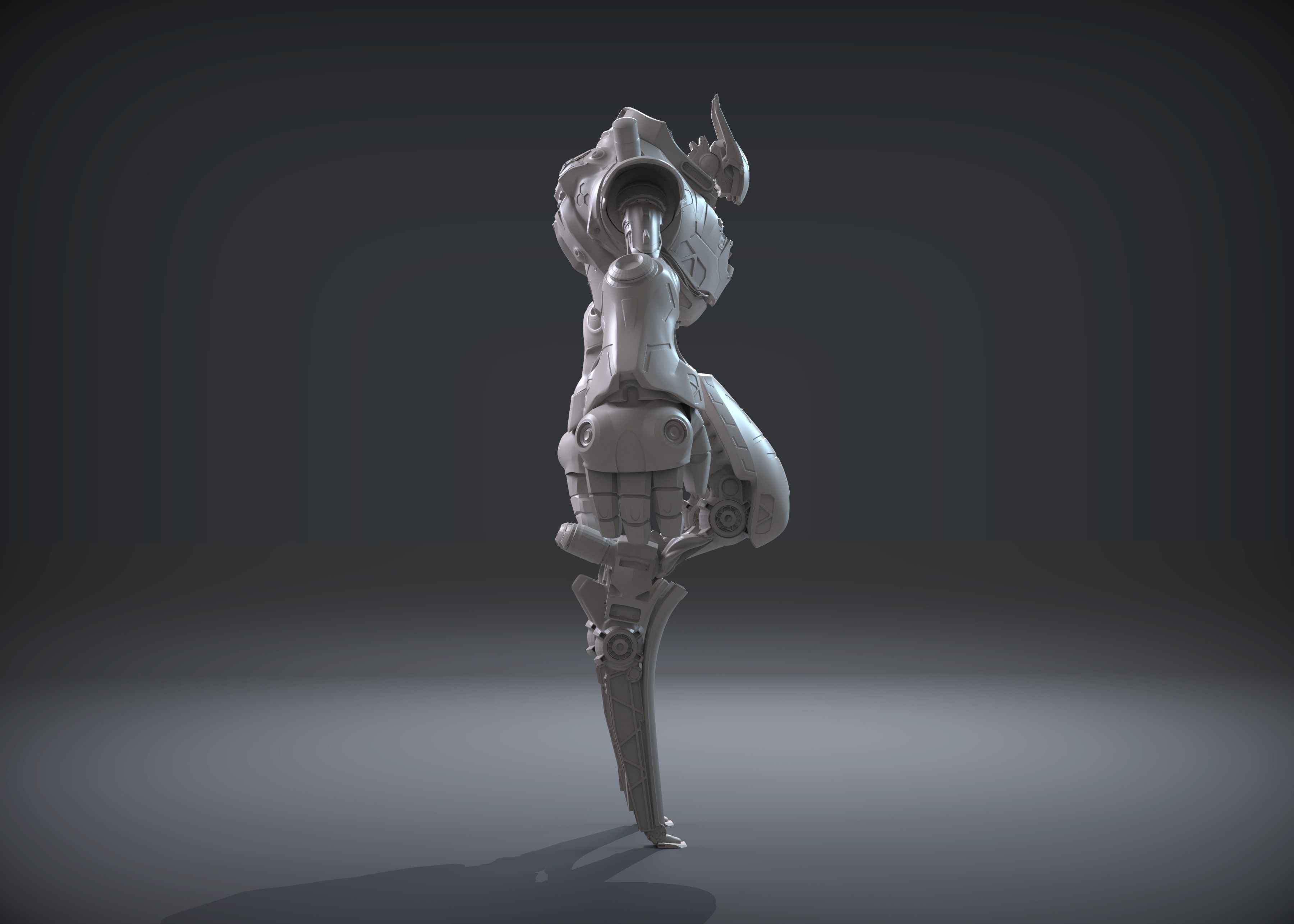 Sci-fi character Mantis 3D model_2