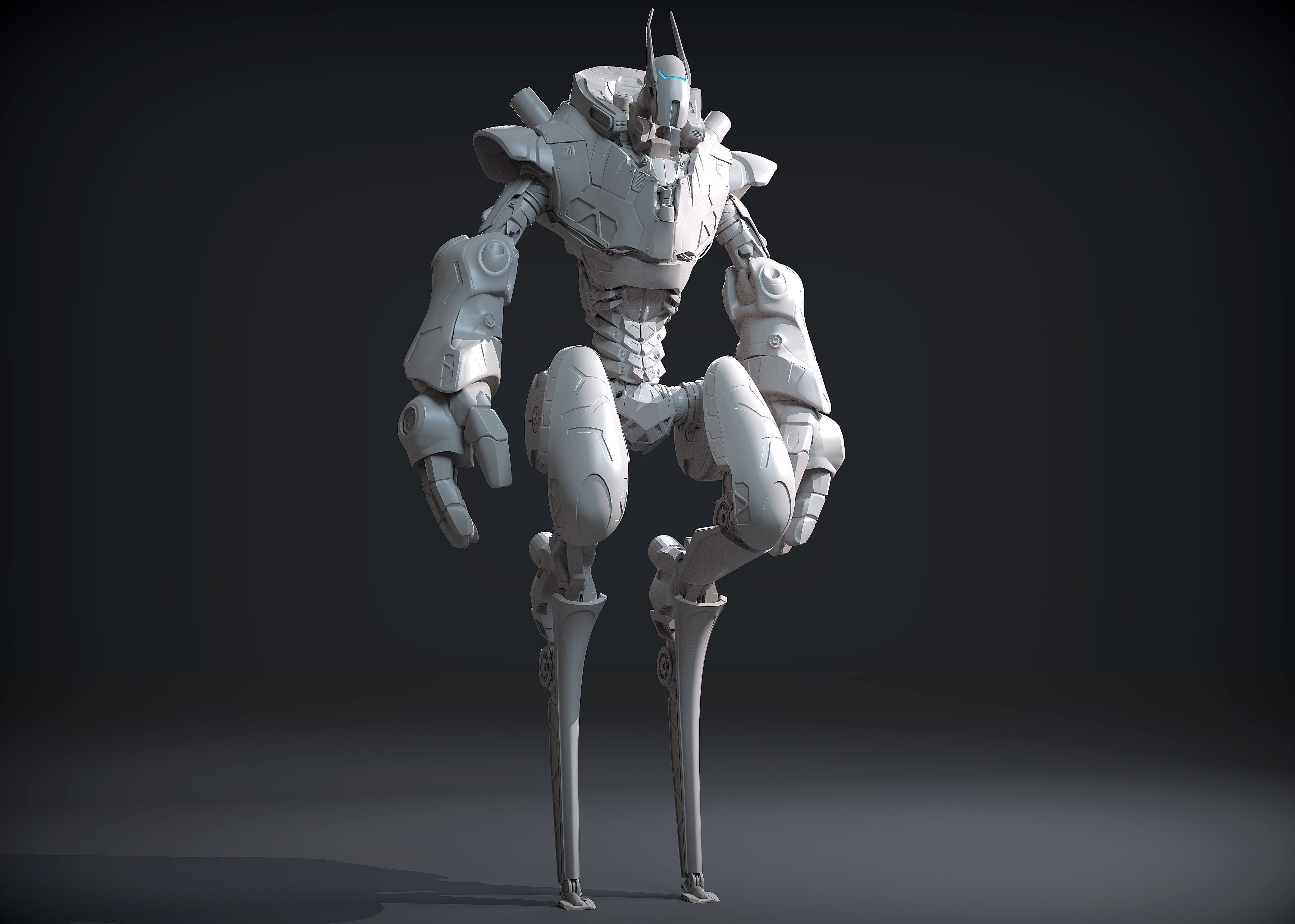 Sci-fi character Mantis 3D model_1