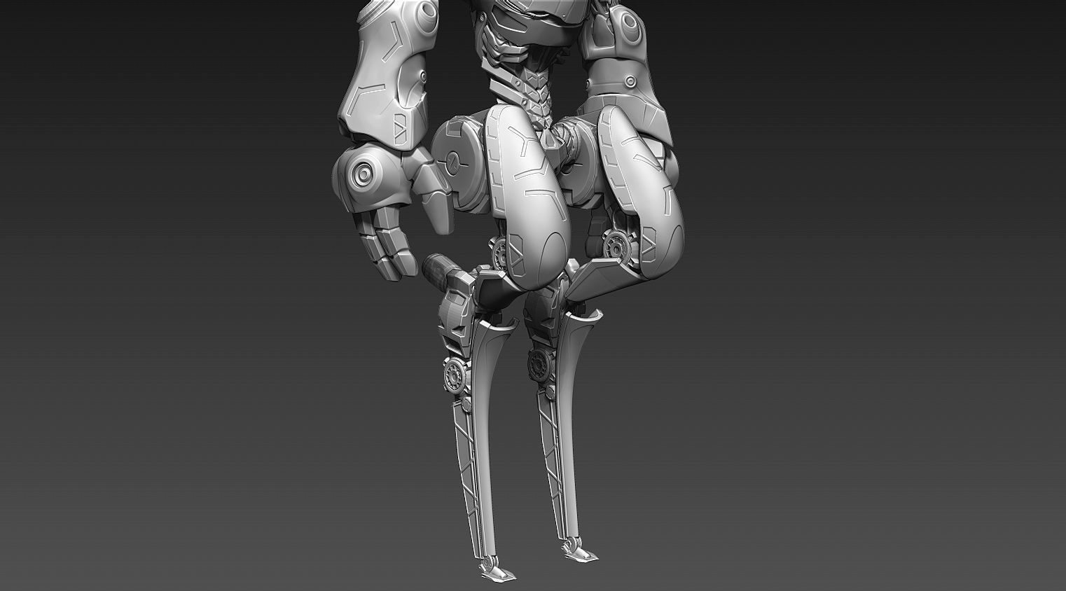 Sci-fi character Mantis 3D model_16