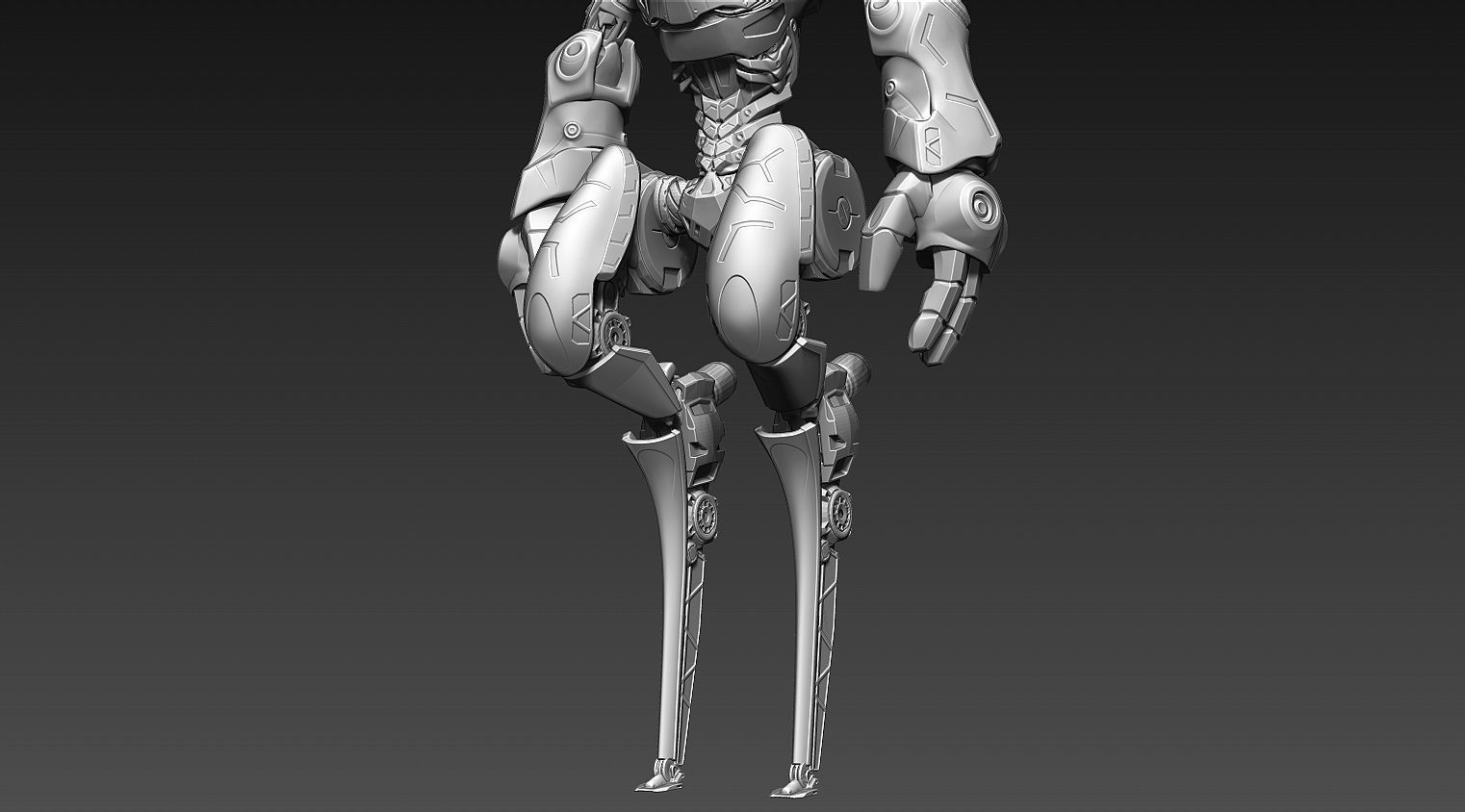 Sci-fi character Mantis 3D model_14