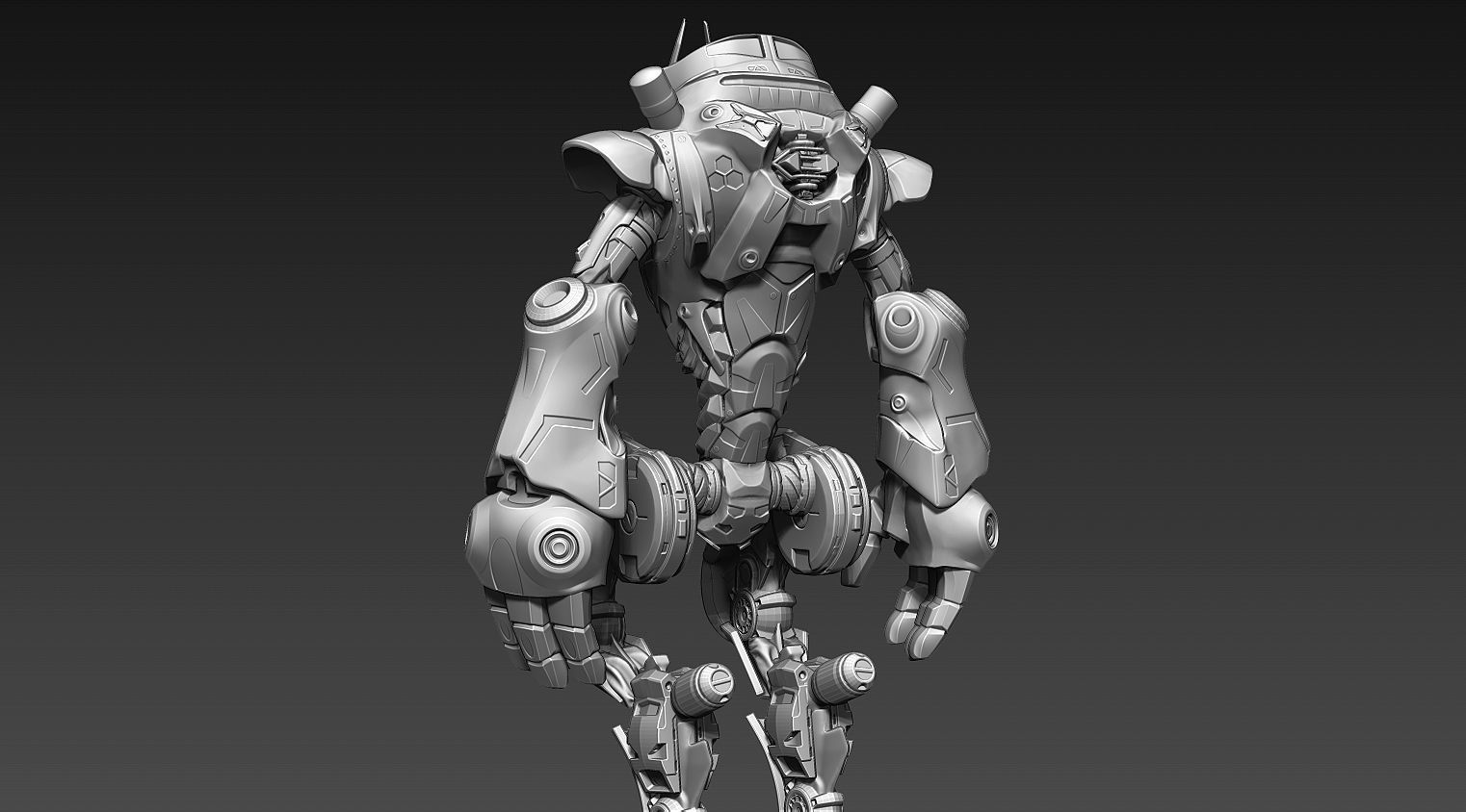 Sci-fi character Mantis 3D model_12