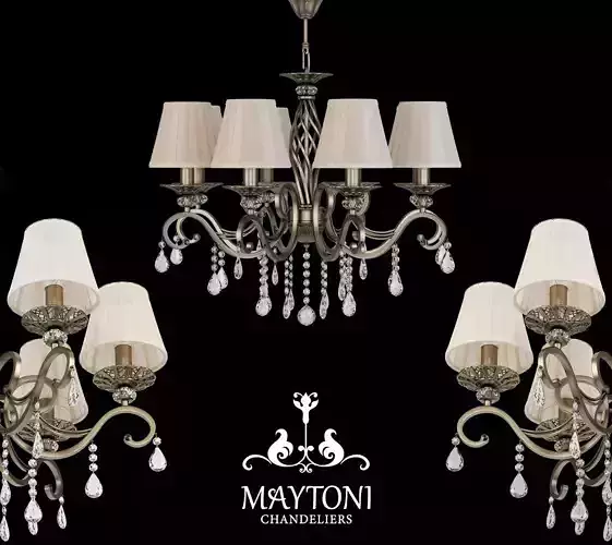ARM247-08 Chandelier 3D model