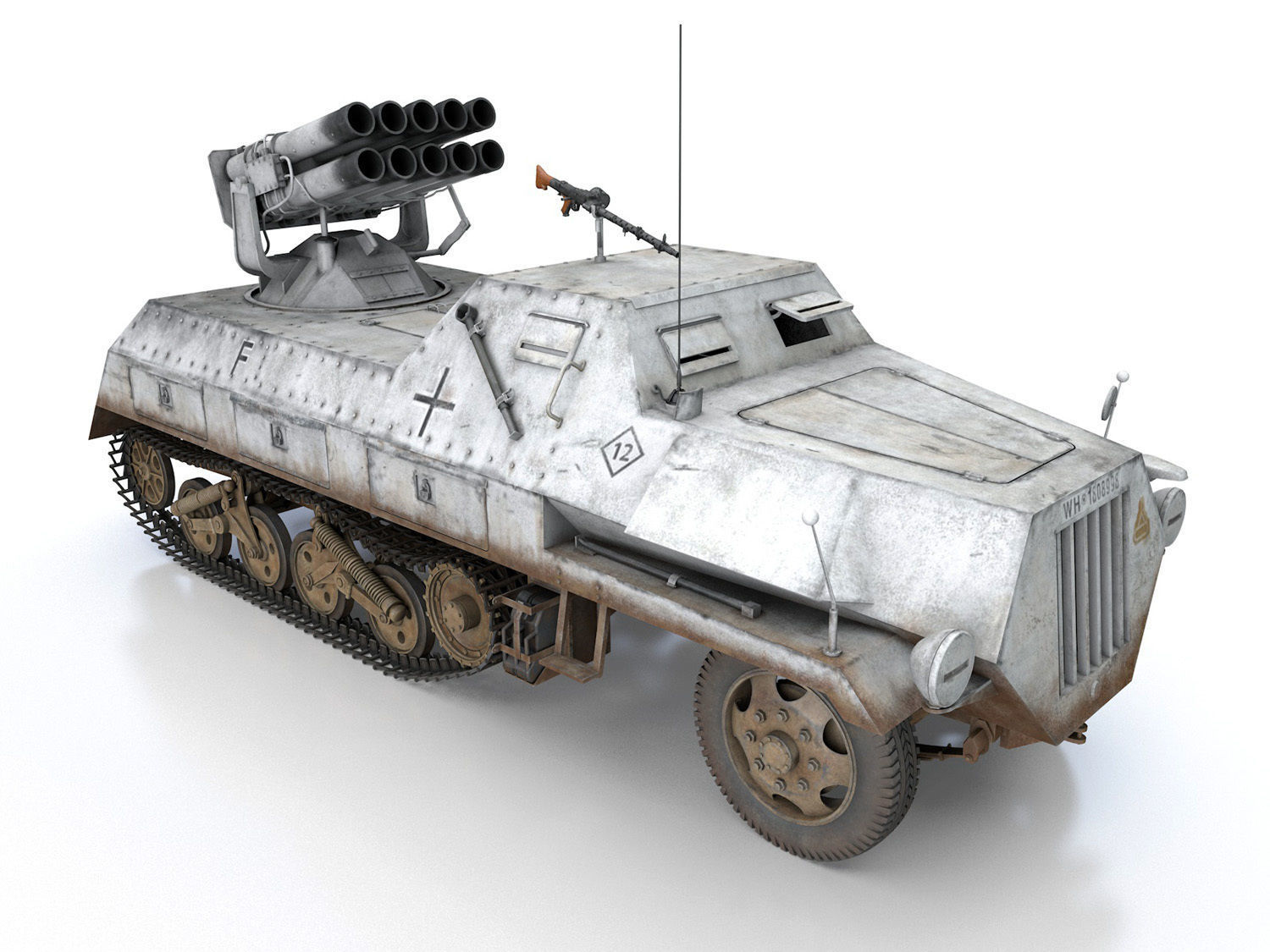 SDKFZ 4 - Panzerwerfer 42 - WA11 3D model_7
