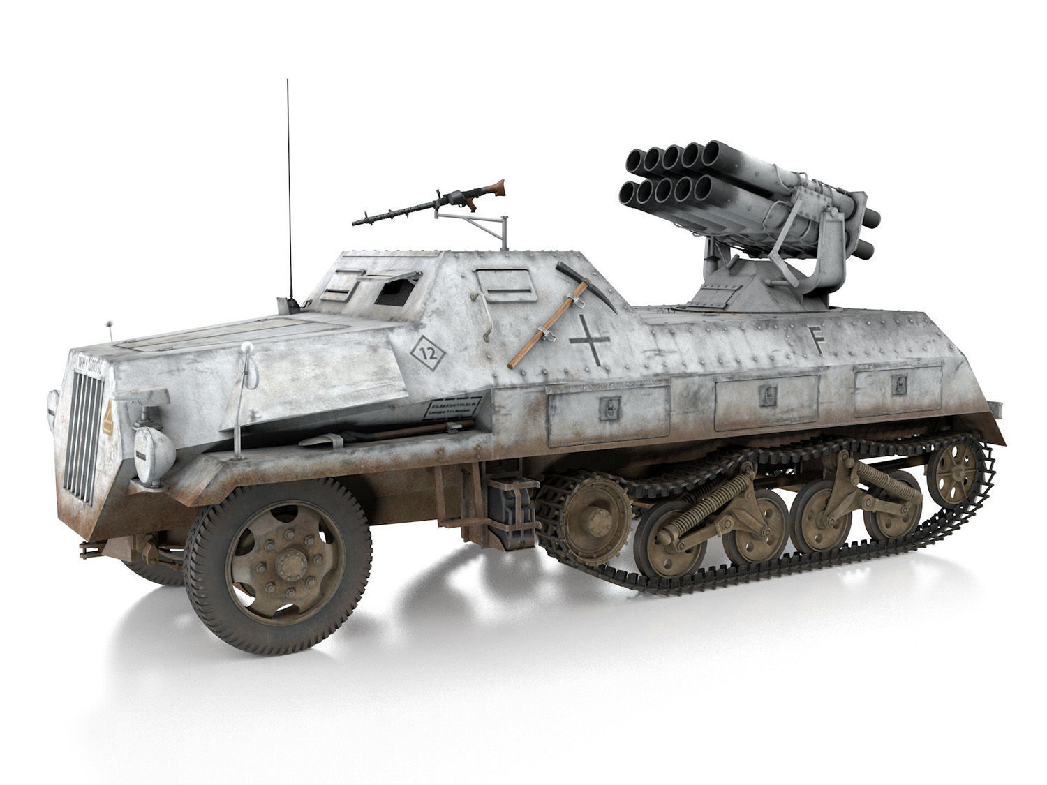 SDKFZ 4 - Panzerwerfer 42 - WA11 3D model_2