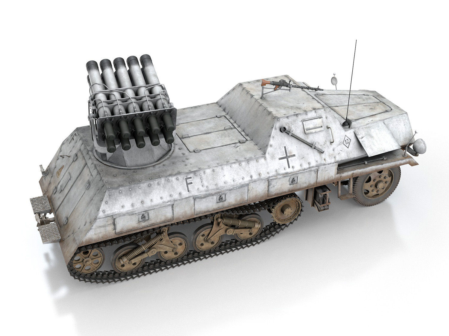 SDKFZ 4 - Panzerwerfer 42 - WA11 3D model_5