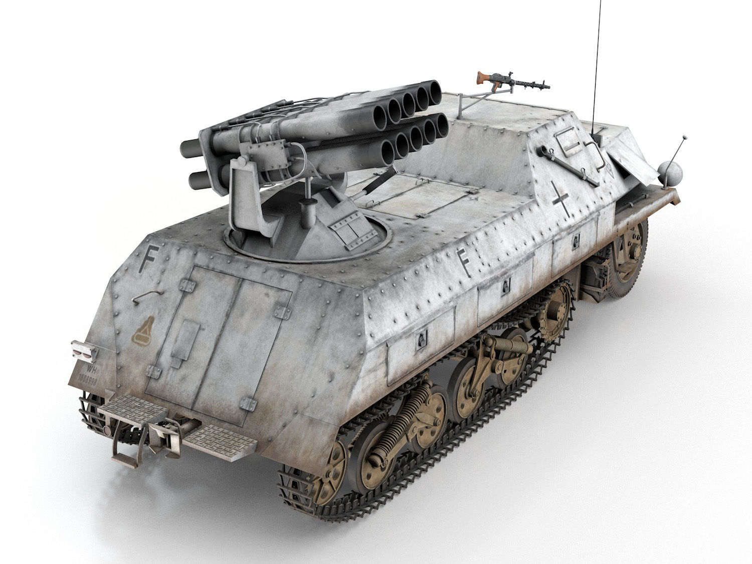 SDKFZ 4 - Panzerwerfer 42 - WA11 3D model_4