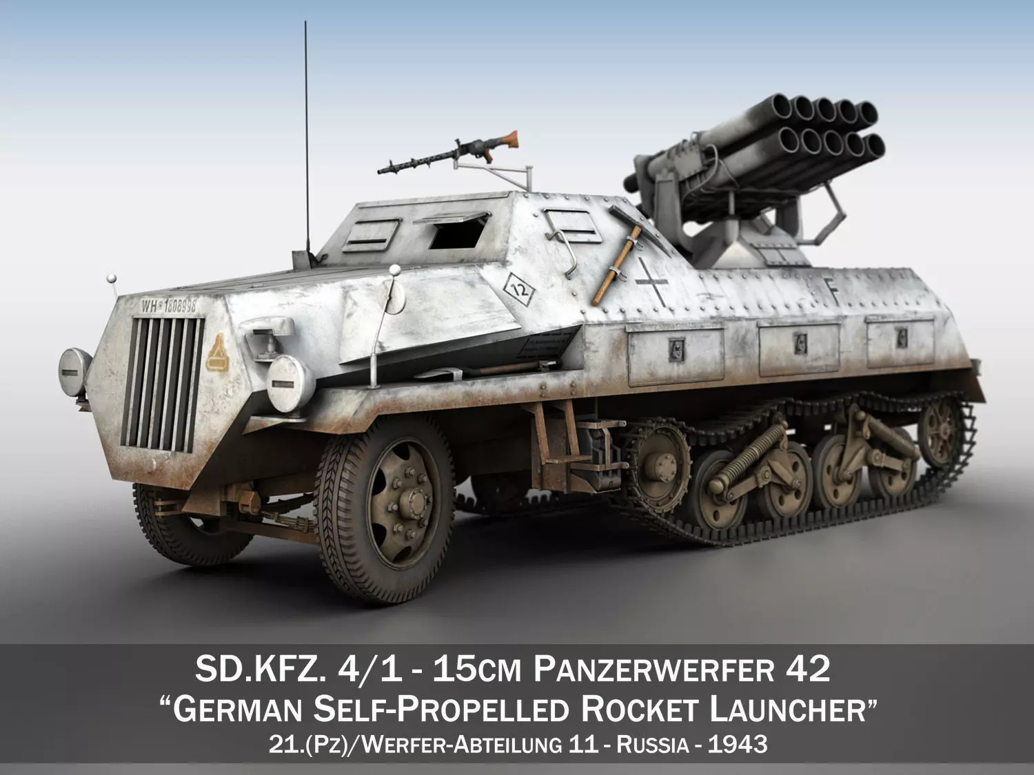 SDKFZ 4 - Panzerwerfer 42 - WA11 3D model_0