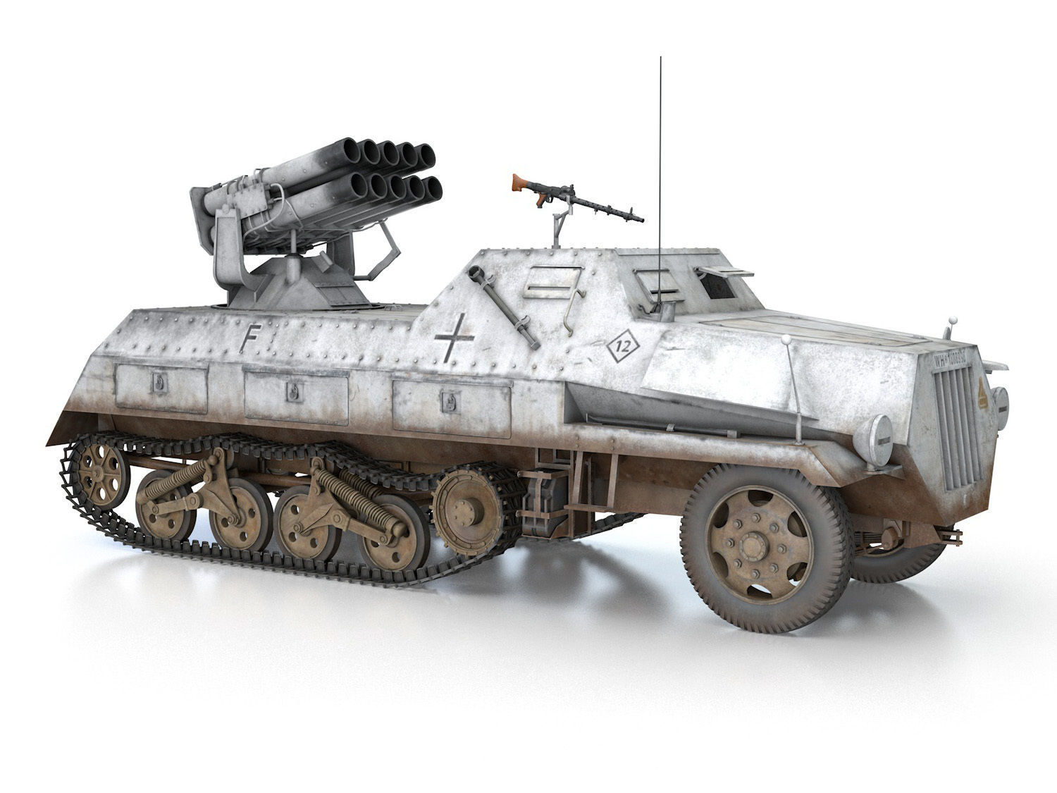 SDKFZ 4 - Panzerwerfer 42 - WA11 3D model_6