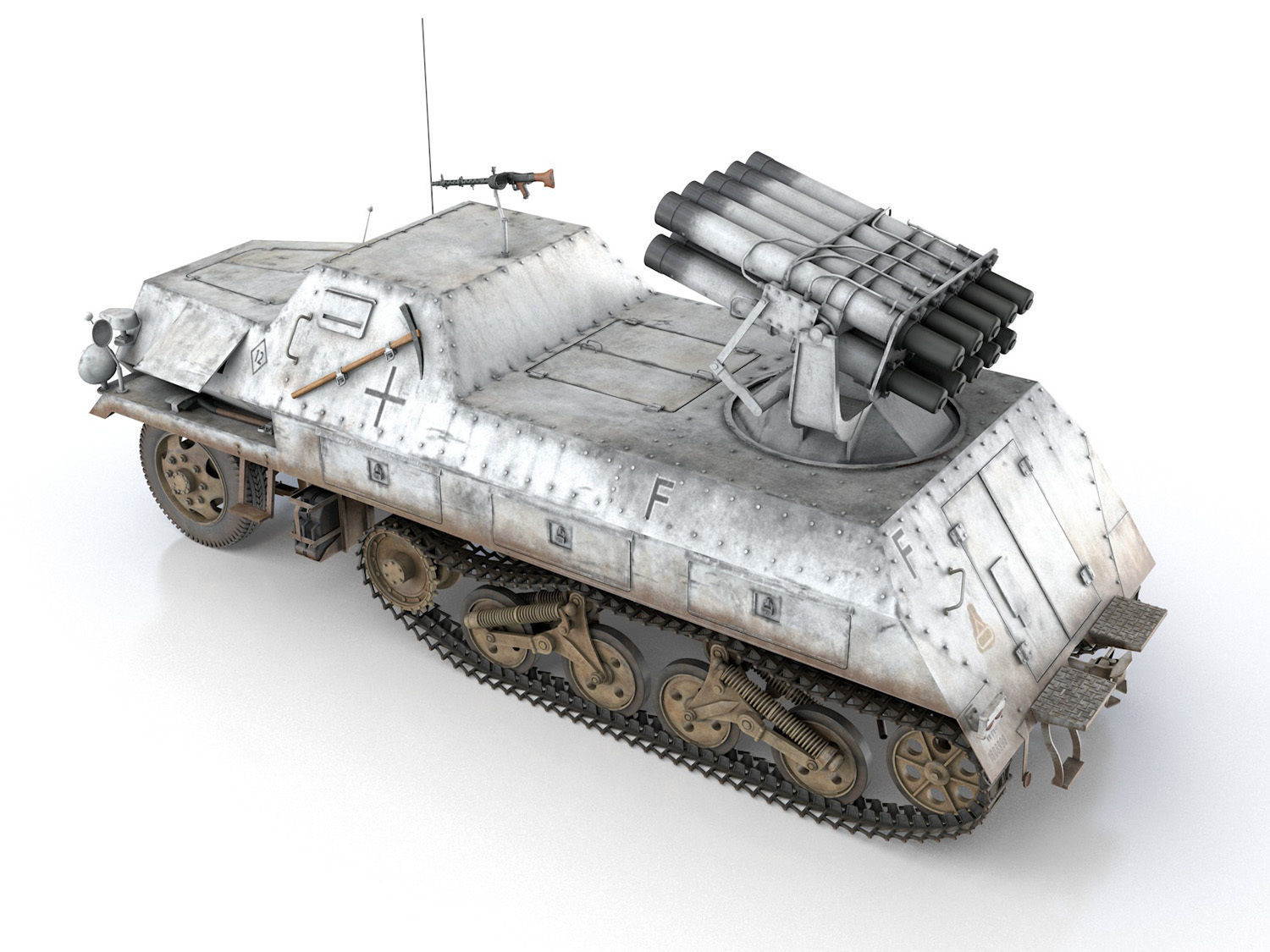 SDKFZ 4 - Panzerwerfer 42 - WA11 3D model_3
