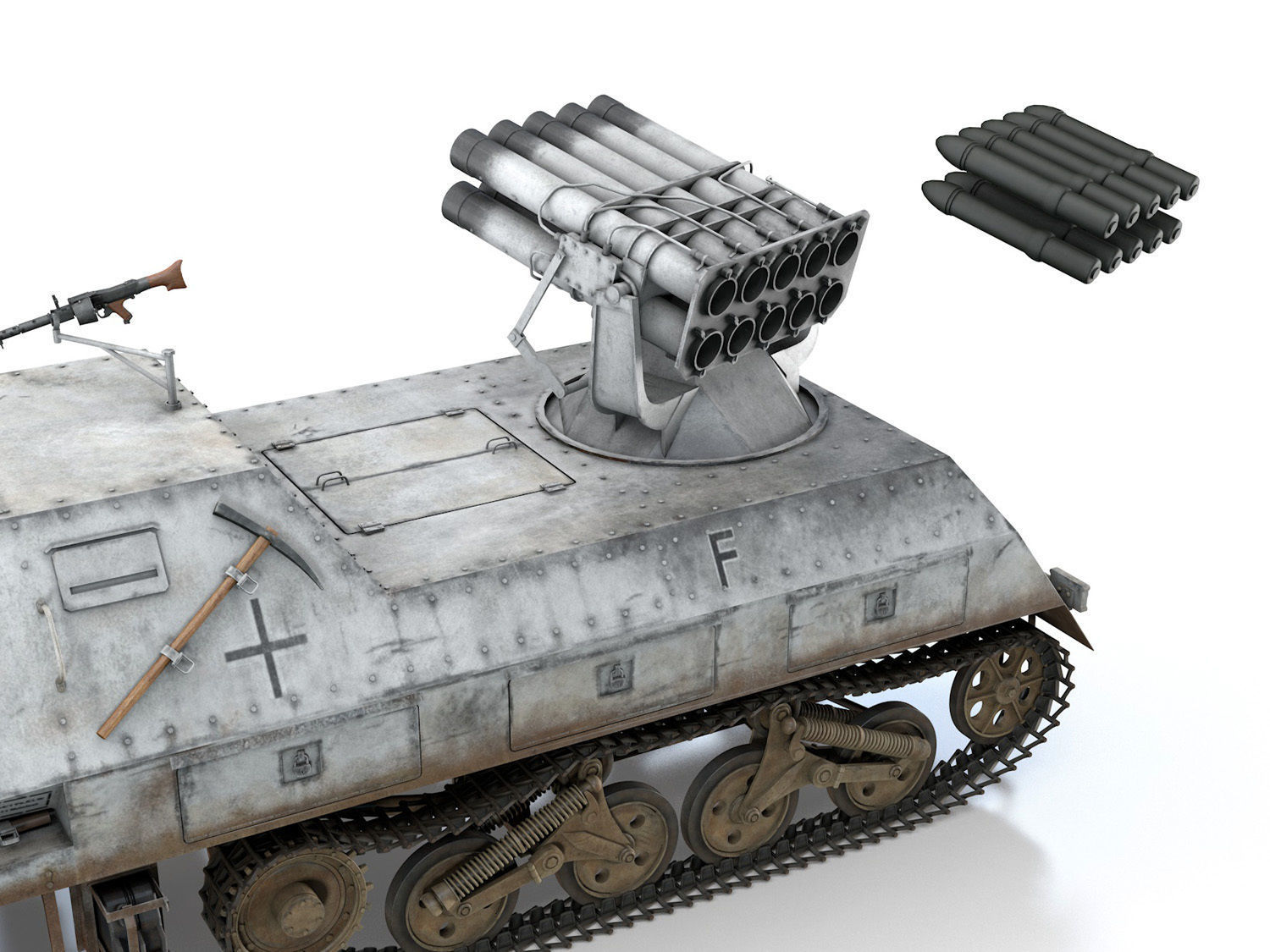 SDKFZ 4 - Panzerwerfer 42 - WA11 3D model_8