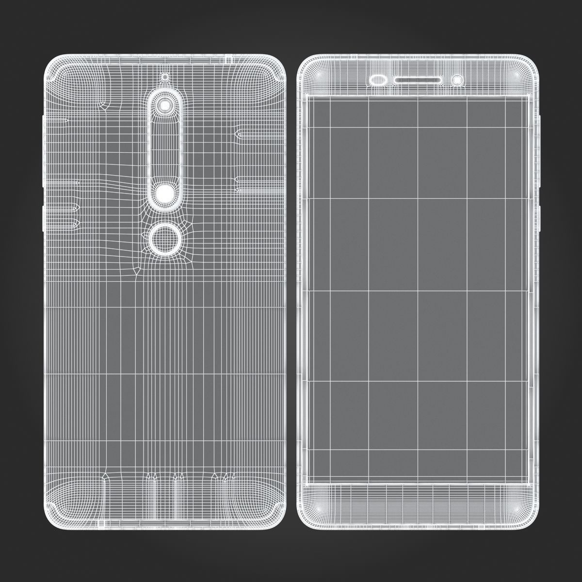 Nokia 6 2018 White 3D model_17