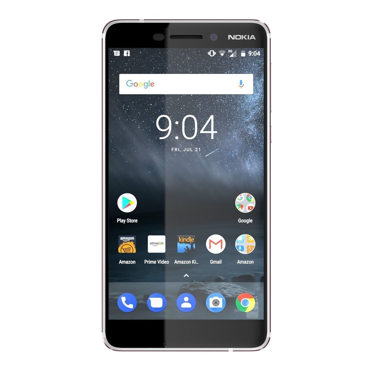 Nokia 6 2018 White 3D model_7