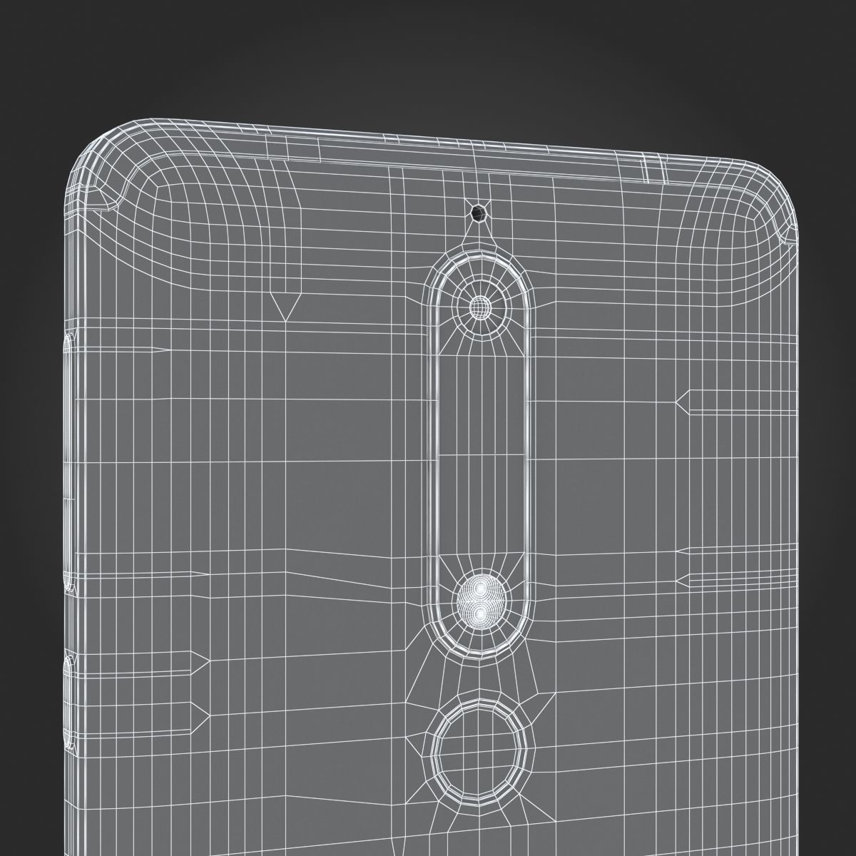 Nokia 6 2018 White 3D model_13