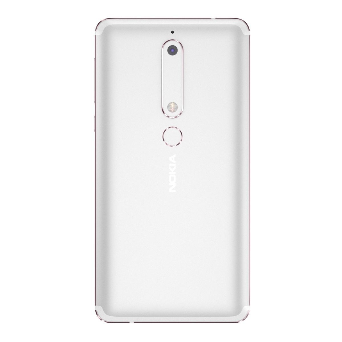 Nokia 6 2018 White 3D model_3