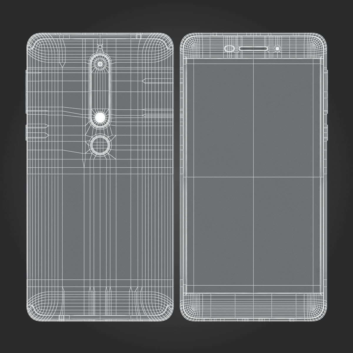 Nokia 6 2018 White 3D model_11