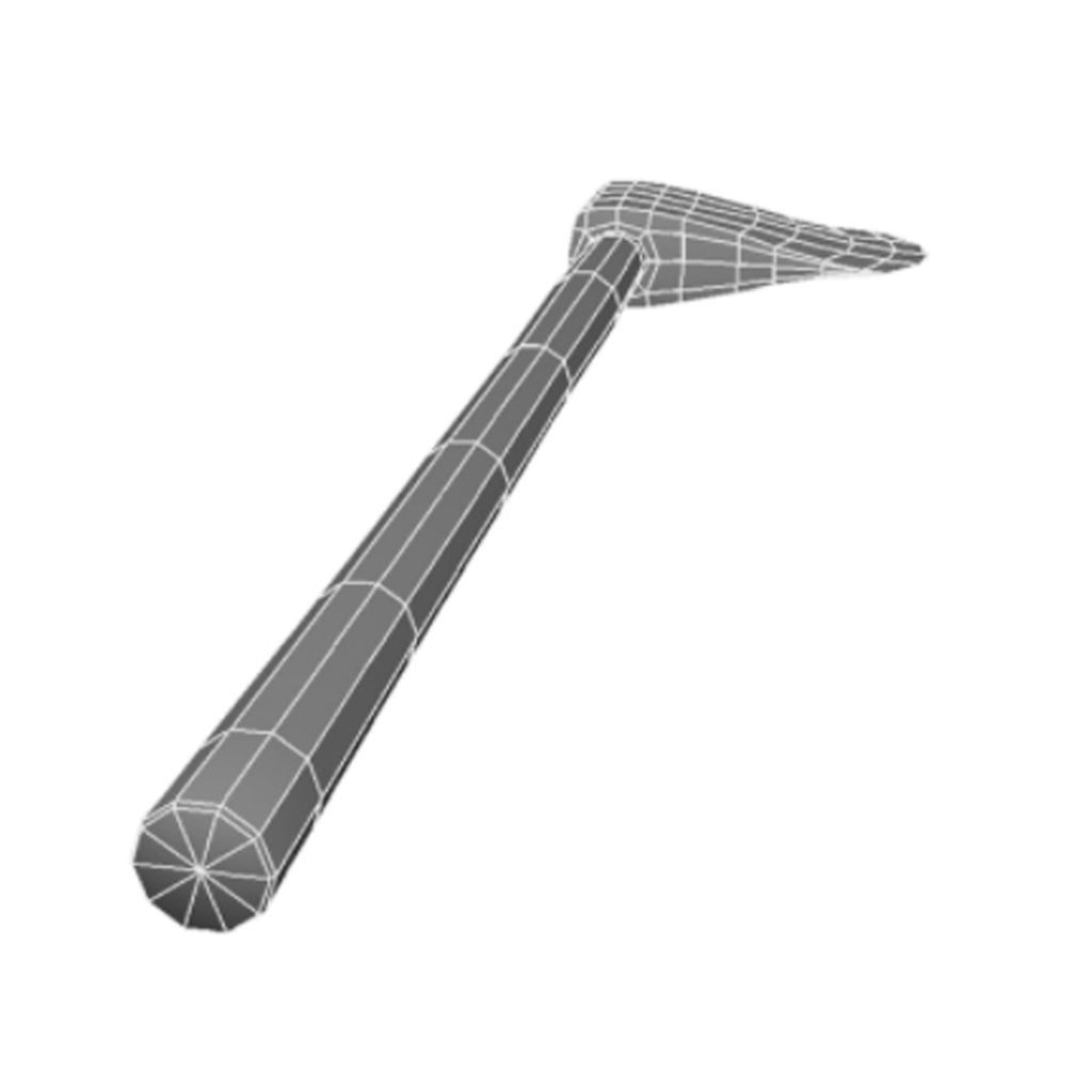 AXE- Rigged Model 3D model_12