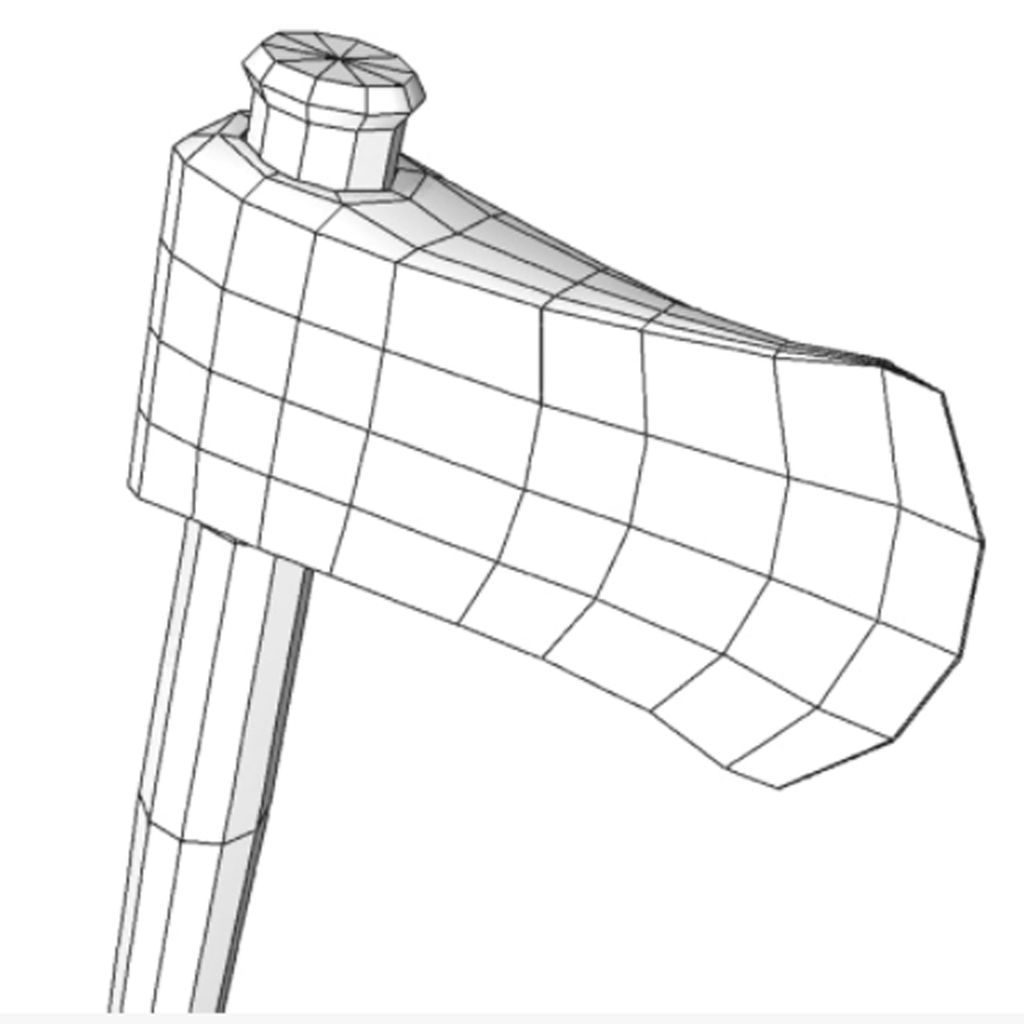 AXE- Rigged Model 3D model_3