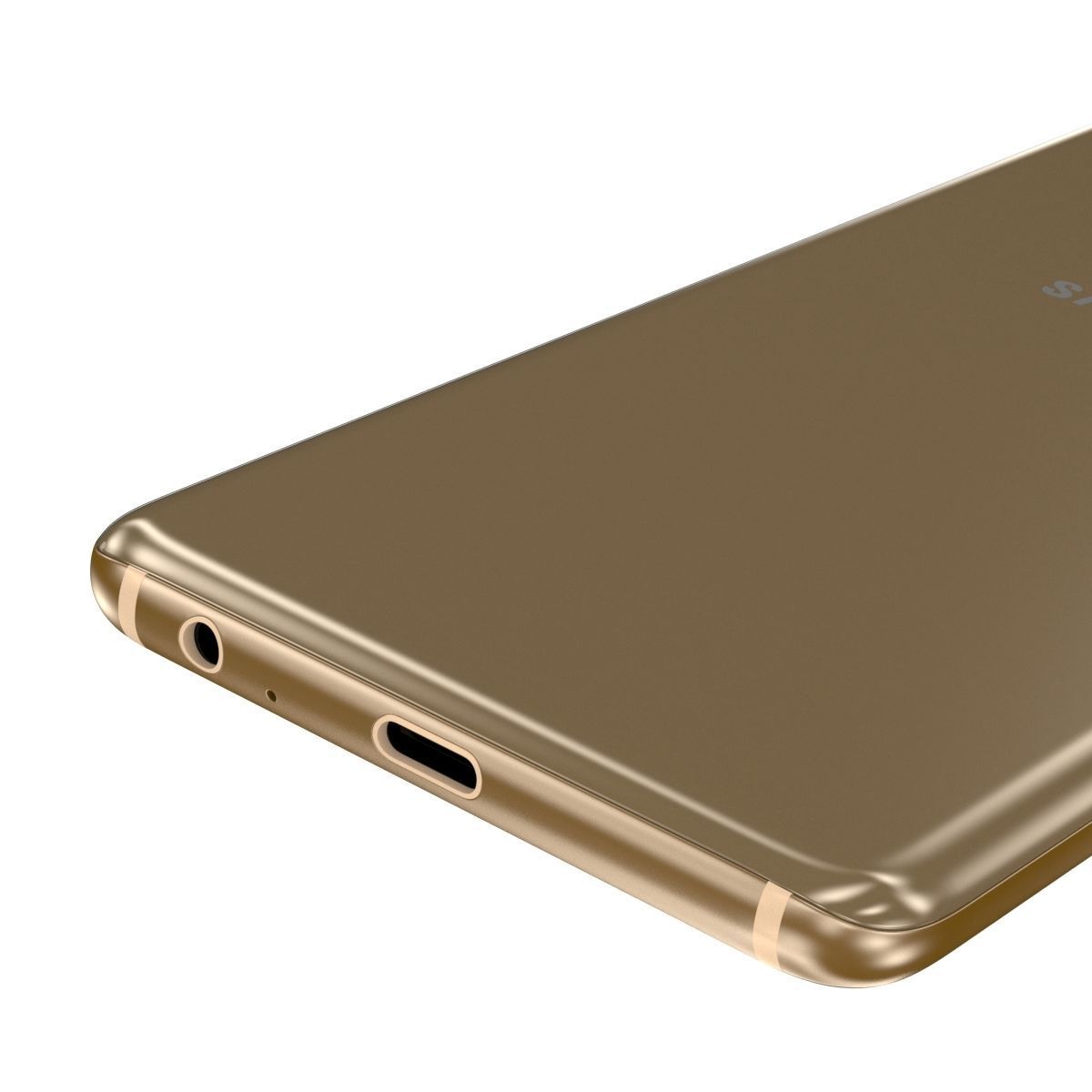 Samsung Galaxy A8 2018 Gold 3D model_7