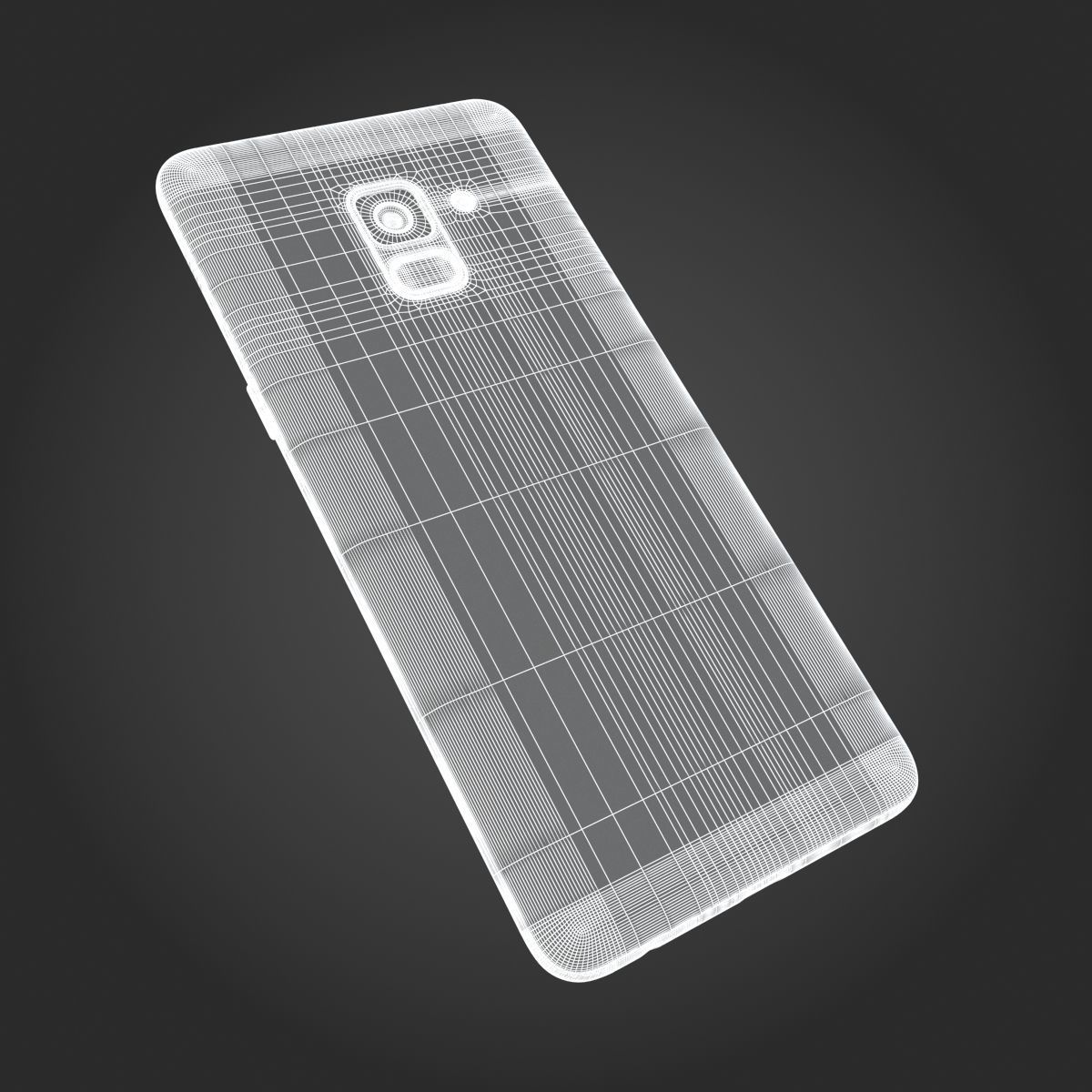 Samsung Galaxy A8 2018 Gold 3D model_14