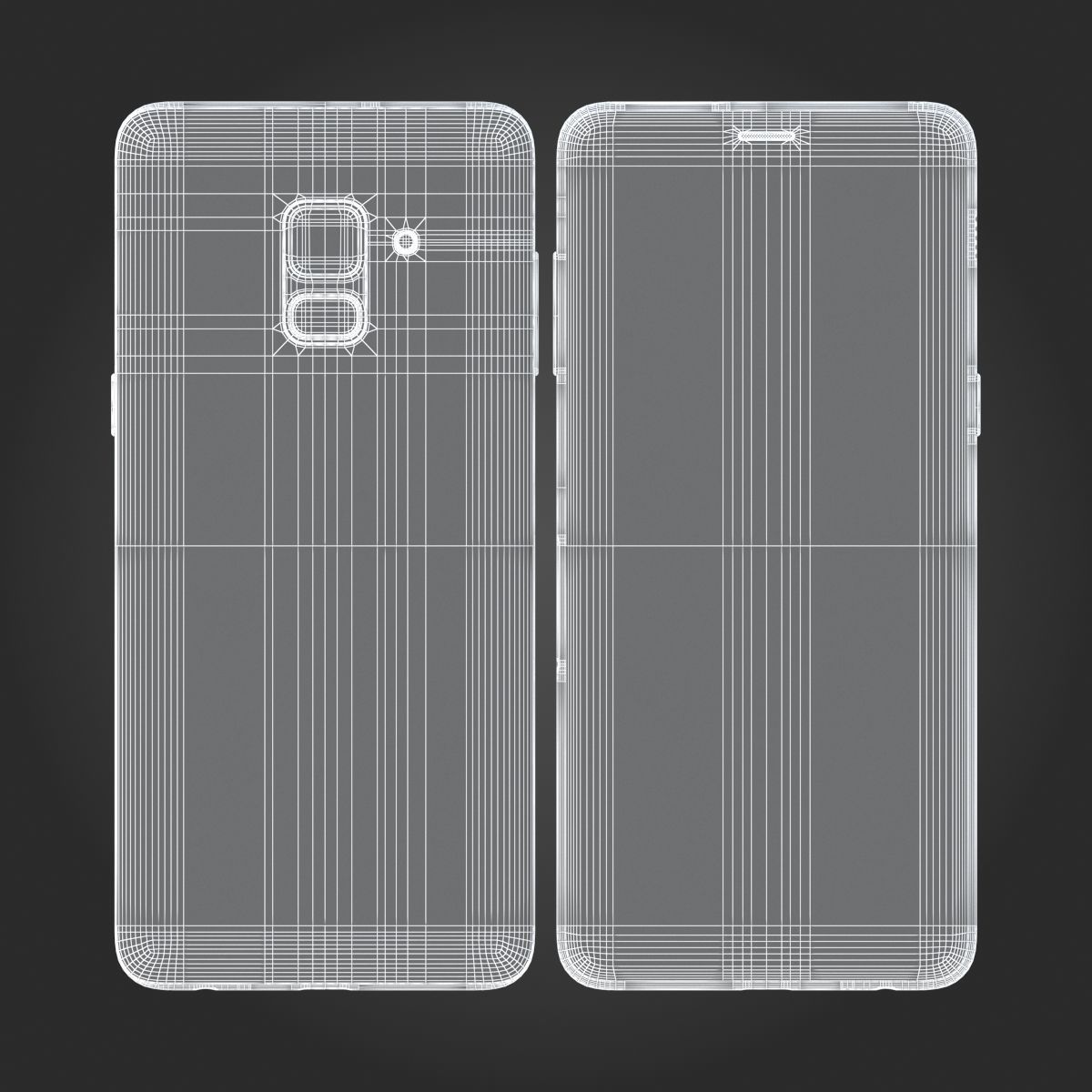 Samsung Galaxy A8 2018 Gold 3D model_11