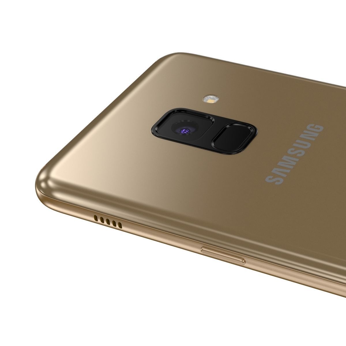 Samsung Galaxy A8 2018 Gold 3D model_10