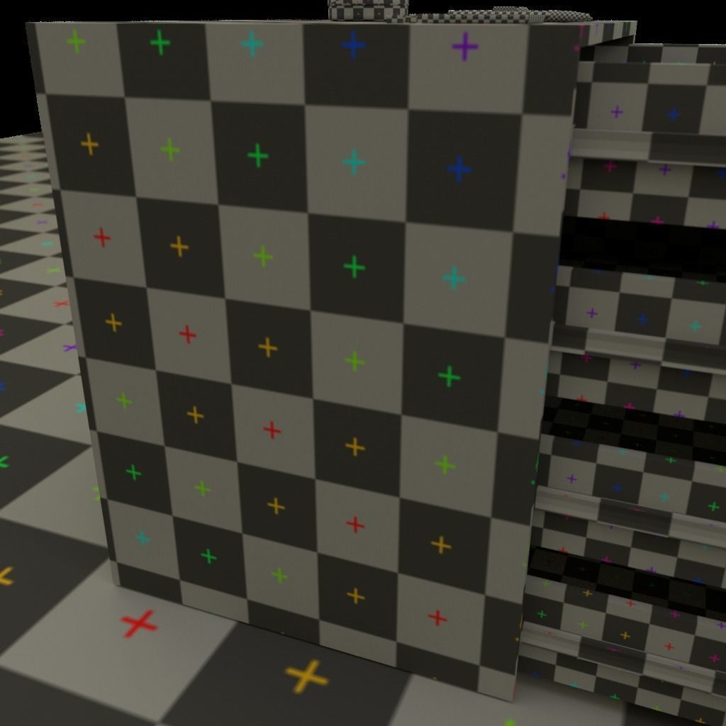 Drawers 3 with bonus objects 3D model_11