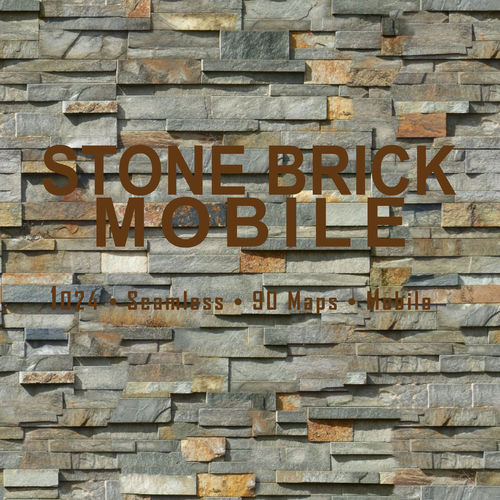 1K Stone Brick Mobile Texture