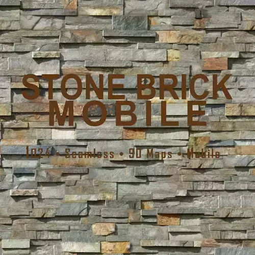 1K Stone Brick Mobile Texture