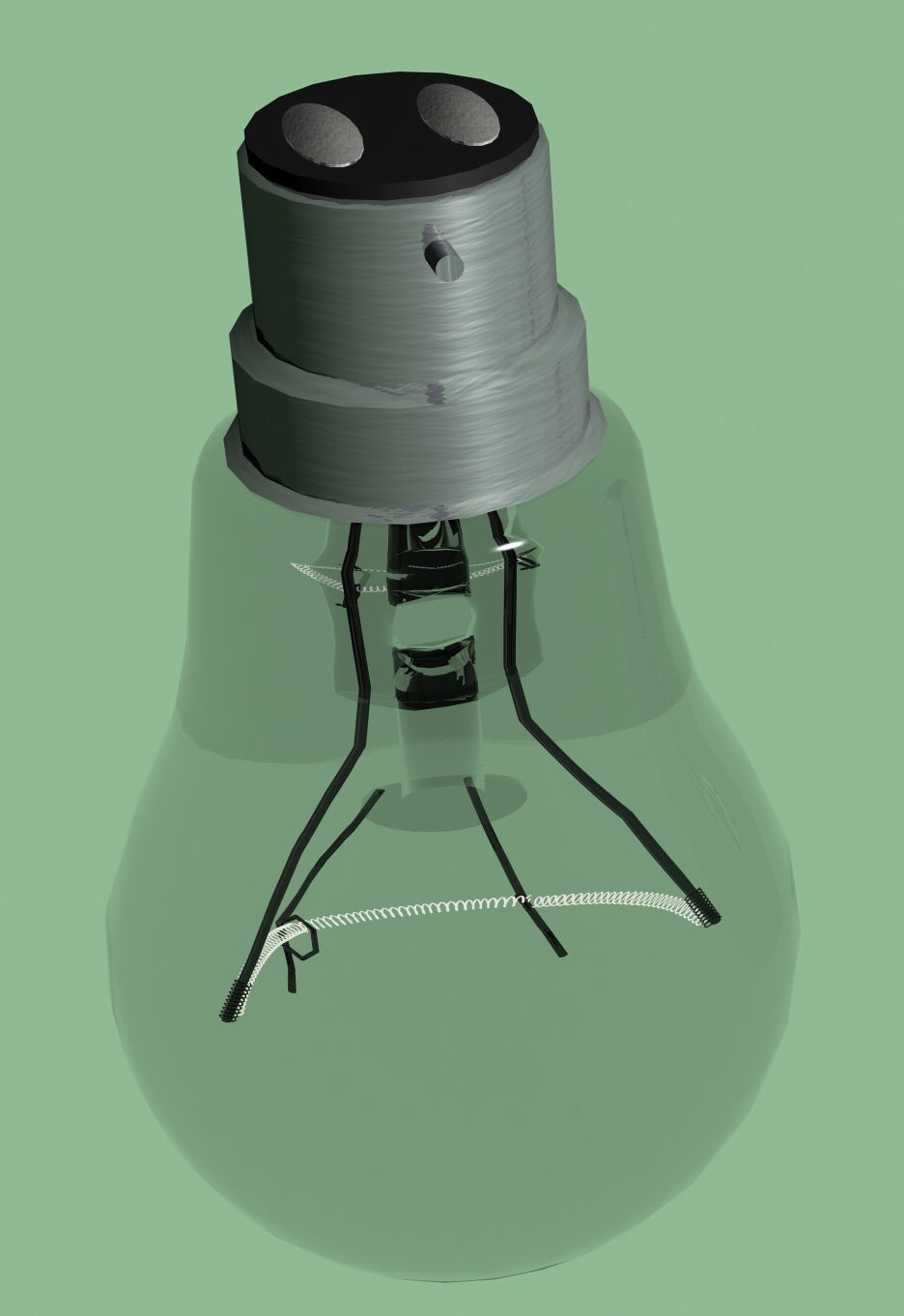 Wrought-iron chandelier 3D model_6