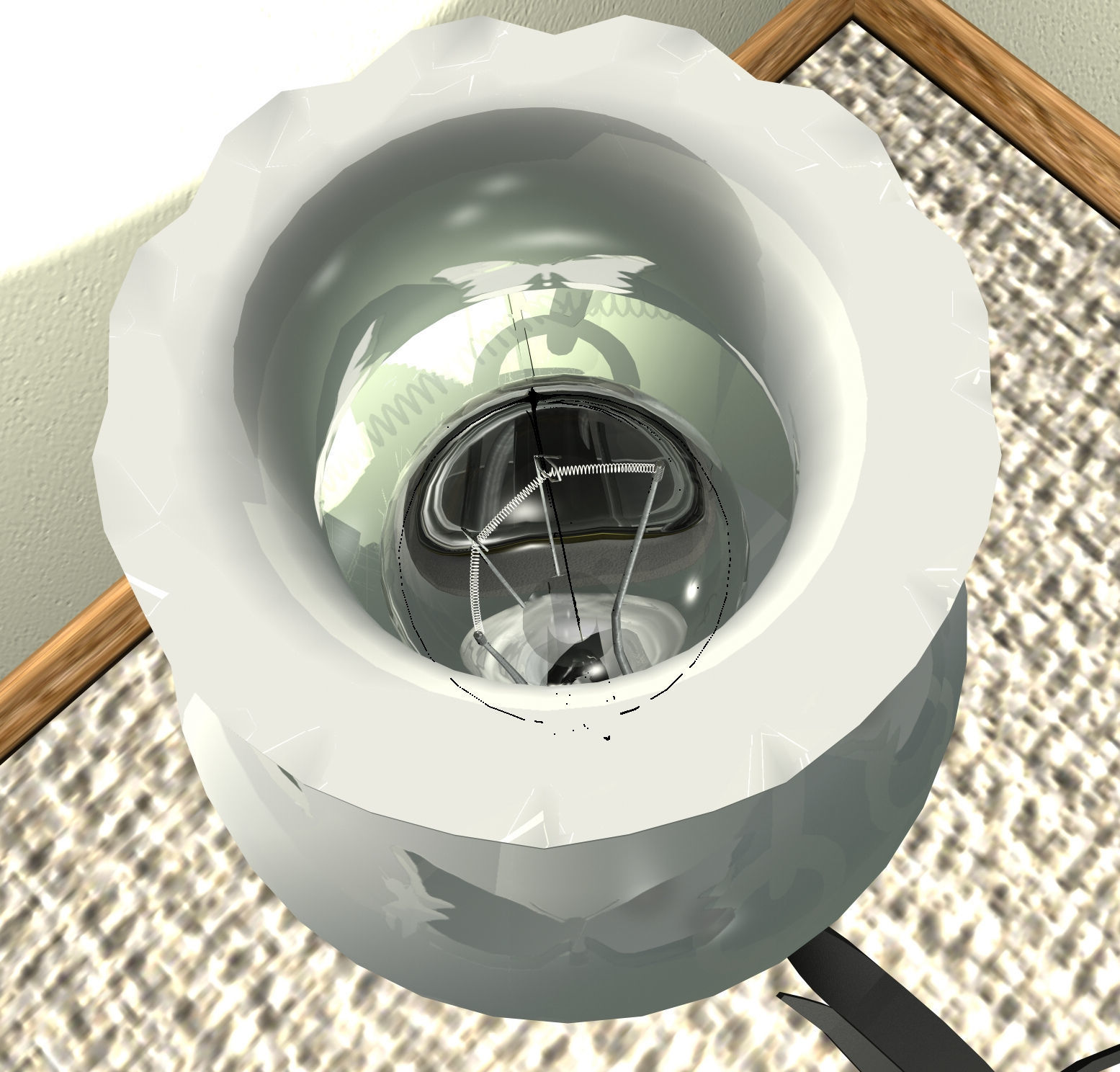 Wrought-iron chandelier 3D model_5