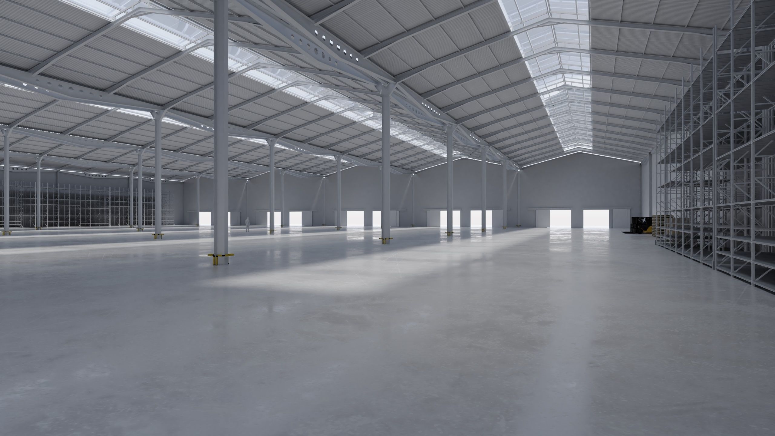 Warehouse Interior 11 Low-poly 3D model_1