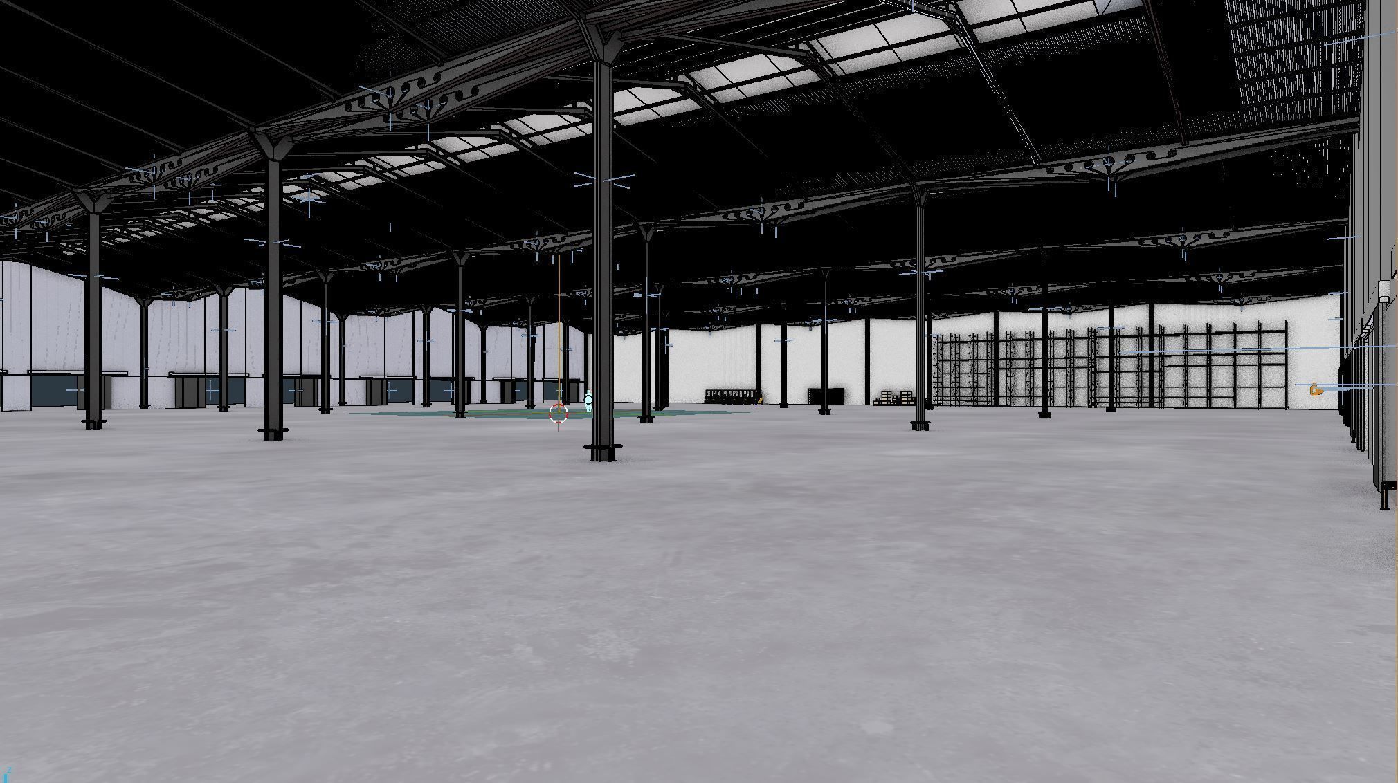 Warehouse Interior 11 Low-poly 3D model_4